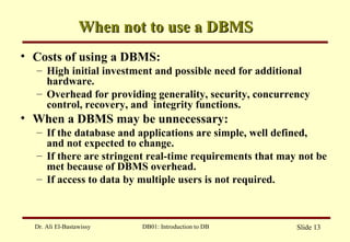 Database Design Slide 1