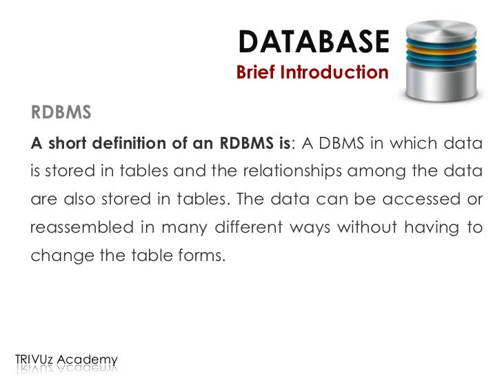 database design amp implementation 1 rdbms definition