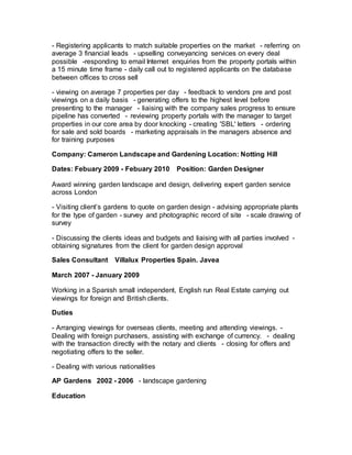 Andrew Pinker CV | DOCX