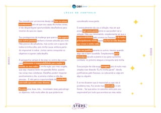 Sou movido por um enorme desejo de fazer as coisas
acontecerem, pois sei que sou capaz de muitas coisas,
e não desperdiçarei oportunidades desafiadoras para
mostrar do que sou capaz.
Sou protagonista da mudança que quero e não espero
que outras pessoas venham e tomem atitudes por mim.
Não preciso de salvadores, mas conto com o apoio de
todos à minha volta, pois minha causa, embora perto
do impossível, é nobre. Juntos vamos conquistar os
objetivos e superar cada desafio.
A perspectiva sempre é de estar no centro das coisas,
com autonomia e responsabilidade para mudar o
mundo ao meu redor. E minha ação, por mais singela
que seja, impacta tanto nos grandes feitos, quanto
nas coisas mais cotidianas. Detalhes podem impactar
positivamente o dia, a carreira e talvez a vida das
pessoas... E não perco a oportunidade de contribuir
com tudo que está a meu alcance.
Persisto uma, duas, três... incontáveis vezes para atingir
os objetivos, indo muito além do que poderia ser
considerado nossa parte.
E eventualmente não sou a solução, mas sei que
posso agir como ponte entre os que podem ser a
solução. Não sou intrometido, simplesmente sei que a
responsabilidade pelo sucesso ou fracasso é de todos e
principalmente minha, assim sou luz na vida daqueles
que vivem à minha volta.
Não me justifico perante os outros, mesmo quando
algo não é bem-sucedido. Simplesmente peço
desculpas, sacudo a poeira e vou para o próximo
combate, no próximo ataque a conquista será minha.
Essa posição de vida exige coragem, pois é muito mais
simples viver dizendo “Eu fiz minha parte!”, dando
justificativas pelo fracasso, ou colocando a culpa em
algo ou alguém.
E se me disserem que é impossível ou que não é
problema meu, fico ainda mais motivado a ir em
frente... Sei que estou no caminho certo pois sou
responsável por tudo que acontece ao meu redor.
 