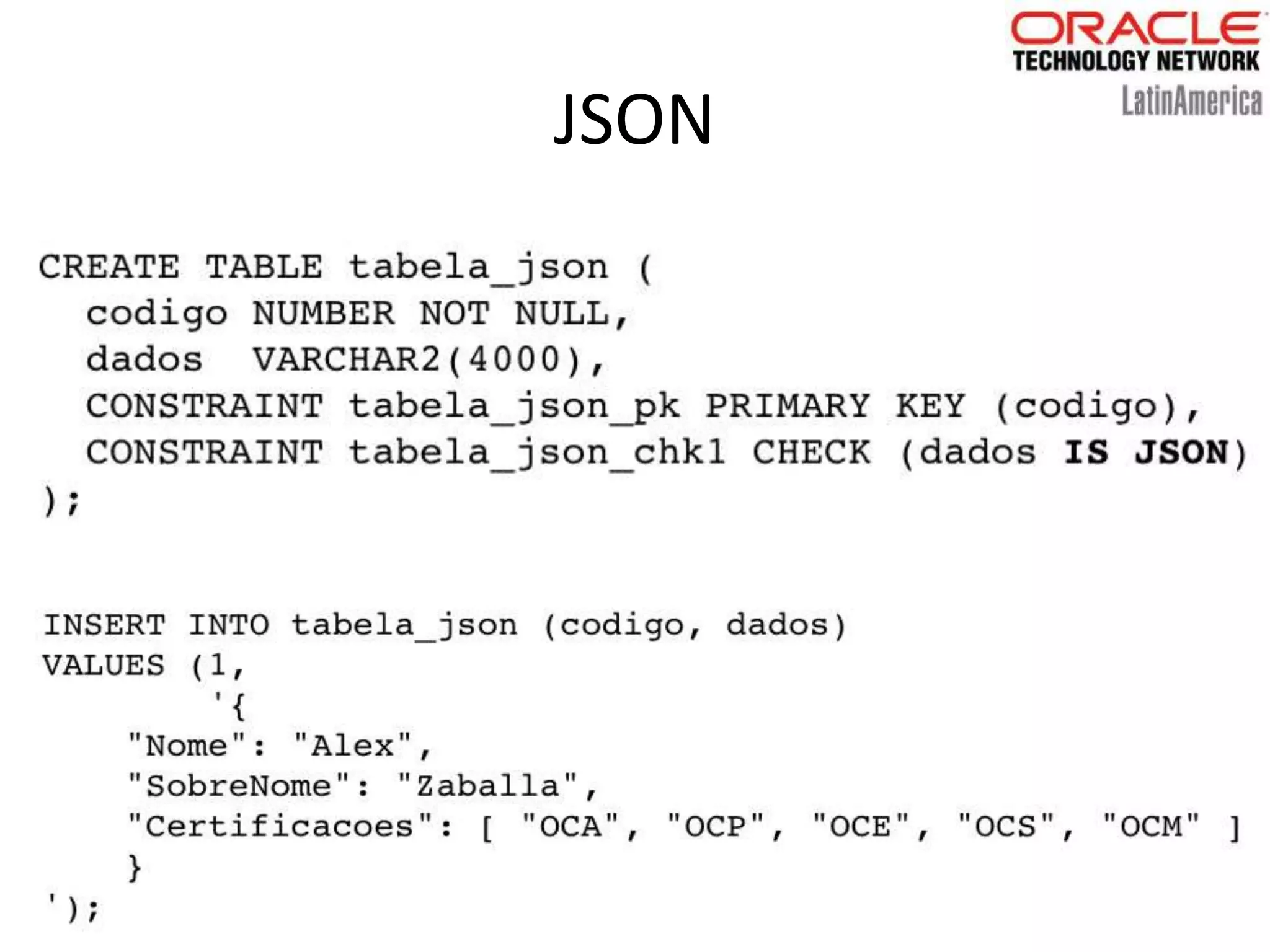 JSON
 