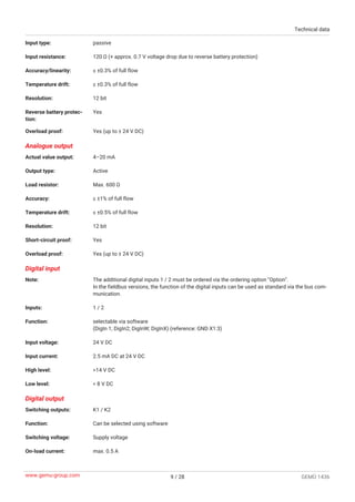 GEMÜ 1436 cPos Intelligent positioner and integrated process controller ...