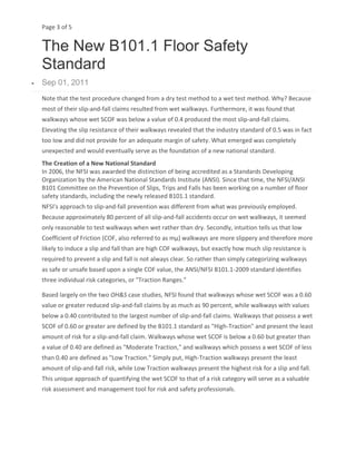 The New ANSI B101 STANDARD | PDF
