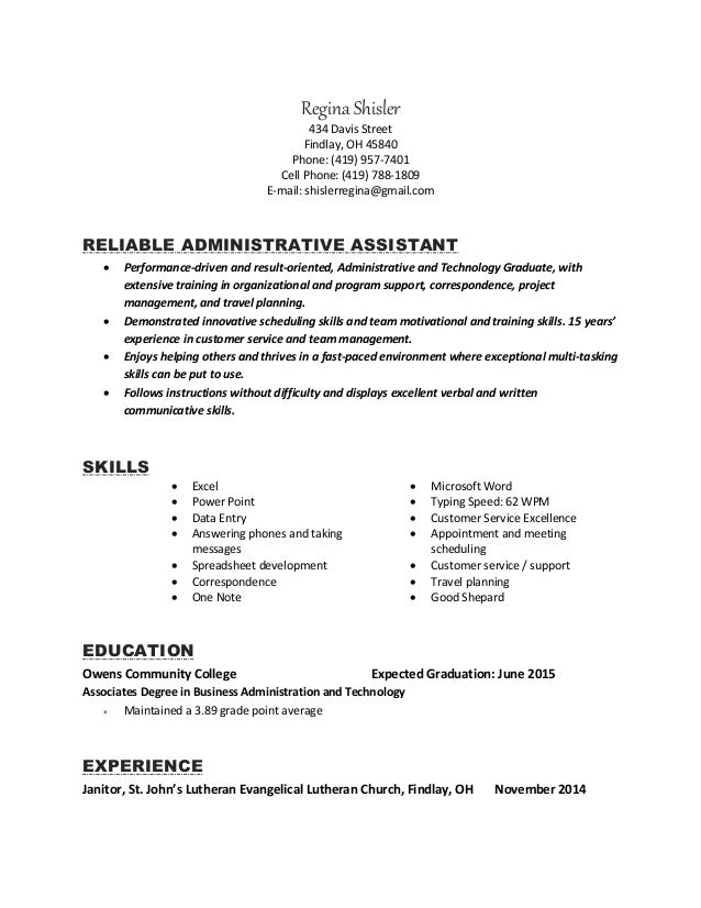 resume typing skills