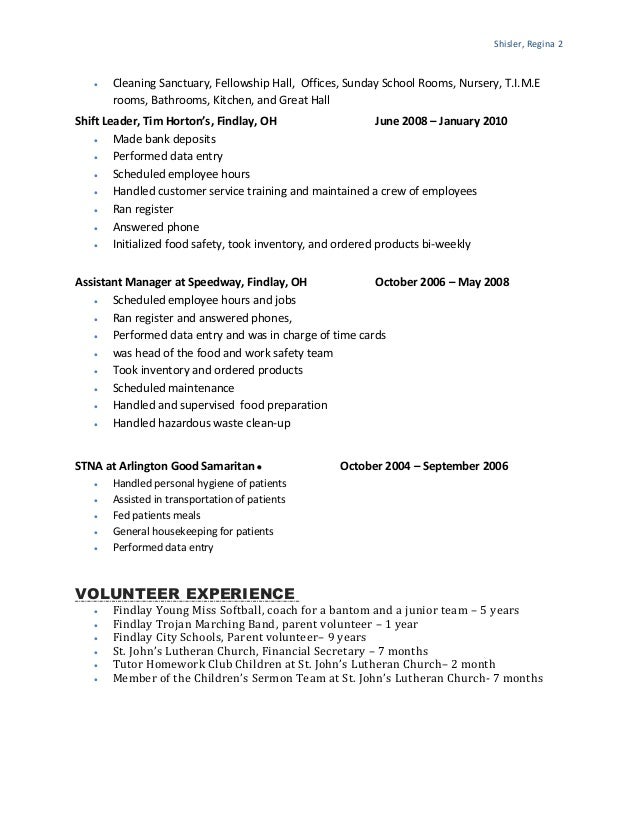 tim hortons sle resume resume 2 tim hortons sle resume resume 2