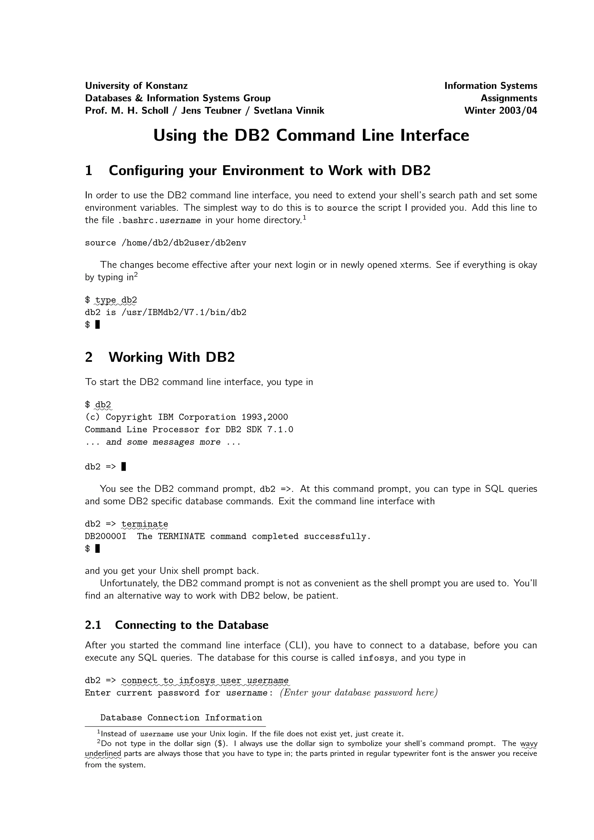 Db2 cli | PDF