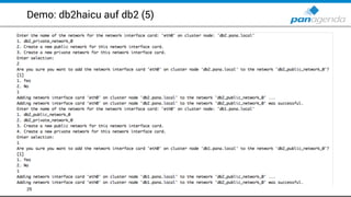 Demo: db2haicu auf db2 (5)
29
 