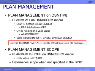 A First Look at the DB2 10 DSNZPARM Changes | PDF