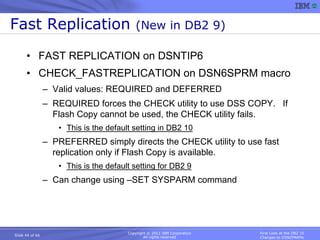 A First Look at the DB2 10 DSNZPARM Changes | PDF