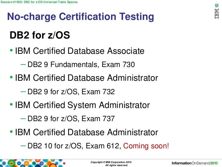 Universal Table Spaces For Db2 10 For Z Os Iod 2010