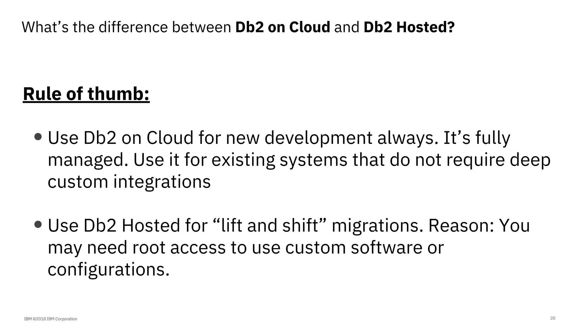 Db2 on cloud overview | PDF
