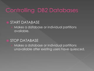 IBM DB2 for z/OS Administration Basics | PDF