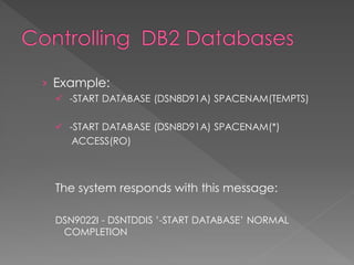 IBM DB2 for z/OS Administration Basics | PDF