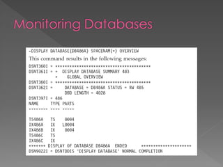 IBM DB2 for z/OS Administration Basics | PDF