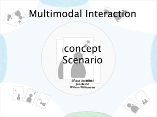 DB303 - Multimodal Interaction - Scenario | KEY