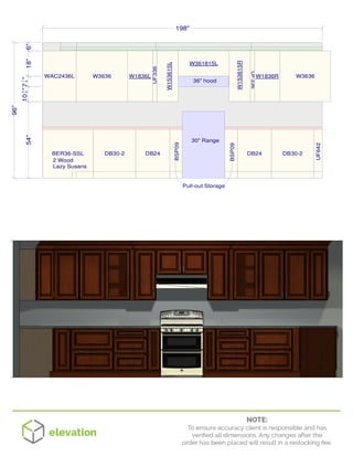 W3636W1836LWAC2436L W3636
UF336
UF336
W1836R
W361815L
W153615L
W153615R
DB30-2 DB24
BSP09
BSP09
DB24 DB30-2BER36-SSL
UF642
54"
71
4"103
4"
6" 198"
96"
Pull-out Storage
2 Wood
Lazy Susans
30" Range
36" hood
18"
 