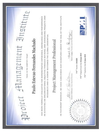 certificado PMI