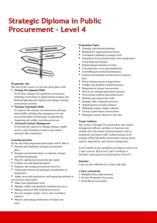 3. Procurement Training and Certification Brochure 2015