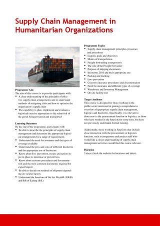 3. Procurement Training and Certification Brochure 2015