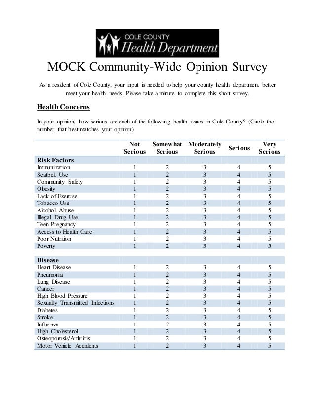 Download MOCK Community-Wide Opinion Survey
