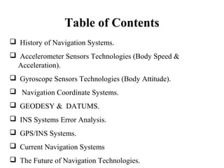 Introduction to Navigation Systems | PPT