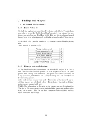 Survey & X-ray (Chandra) Spectral analysis of Fermi LAT gamma pulsars | PDF