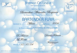 Bartender Flair Bertacchini 
