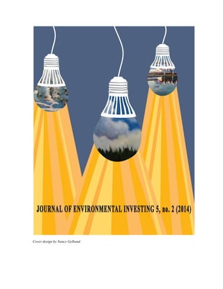 Cover design by Nancy Gelband
JOURNAL OF ENVIRONMENTAL INVESTING 5, no. 2 (2014)
 