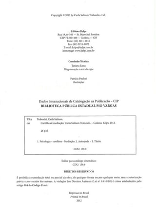 Cartilha de Mediação