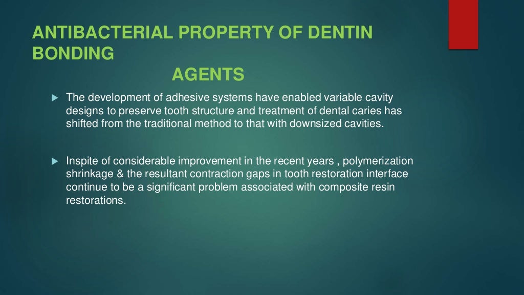 dentin bonding agents