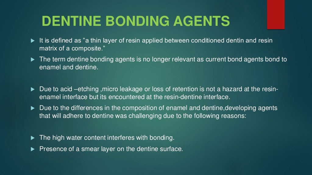 dentin bonding agents