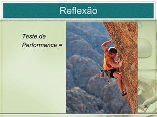 Reflexão Teste de  Performance =  