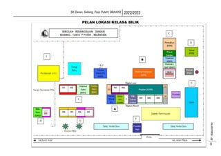 SK Danan, Selising, Pasir Puteh | DBA4259 2022/2023
BP
-
Maklumat
Am
9
PELAN LOKASI KELAS& BILIK
IIK
2IS
1IS
3IS 3IK
2IK 4IS
5IS 5IK
6IS 6IK
BILIK
GERAKAN
B
B
A
4IK
C
D
I
J
G
H
F
E
 