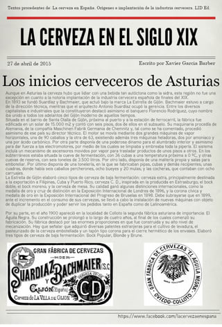 Los inicios cerveceros de Asturias