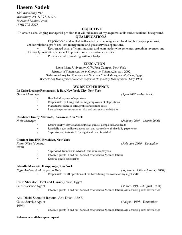 Hotel Resume 2014 A