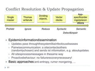 PigLatinPigLatinOn top of map-reduce/ HadoopMix of declarative style of SQL and procedural style of map-reduceConsists of two partsPigLatin: A Data Processing LanguagePig Infrastructure: An Evaluator for PigLatin	programsPig compiles Pig Latin into physical plans Plans are to be executed over Hadoop30% of all queriesat Yahoo! in Pig-LatinOpen-source, http://incubator.apache.org/pig43