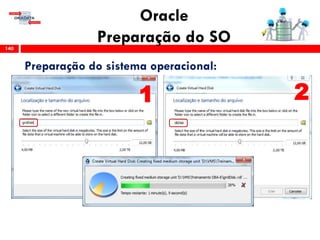 Oracle
Preparação do SO140
Preparação do sistema operacional:
21
 