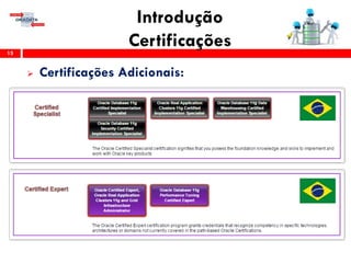 Introdução
Certificações15
 Certificações Adicionais:
 