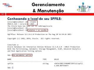 Gerenciamento
& Manutenção241
Conhecendo o local de seu SPFILE:
 