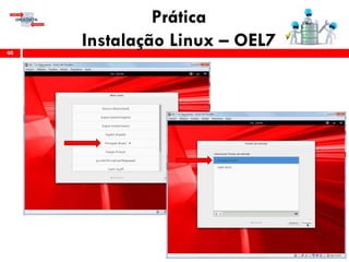 Prática
Instalação Linux – OEL740
 