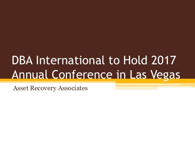 dba international to hold 2017 annual conference in las vegas