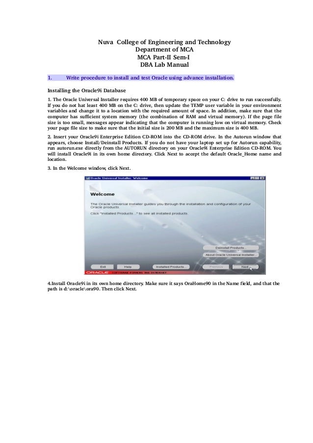 Mca java lab manual Mca java lab manual