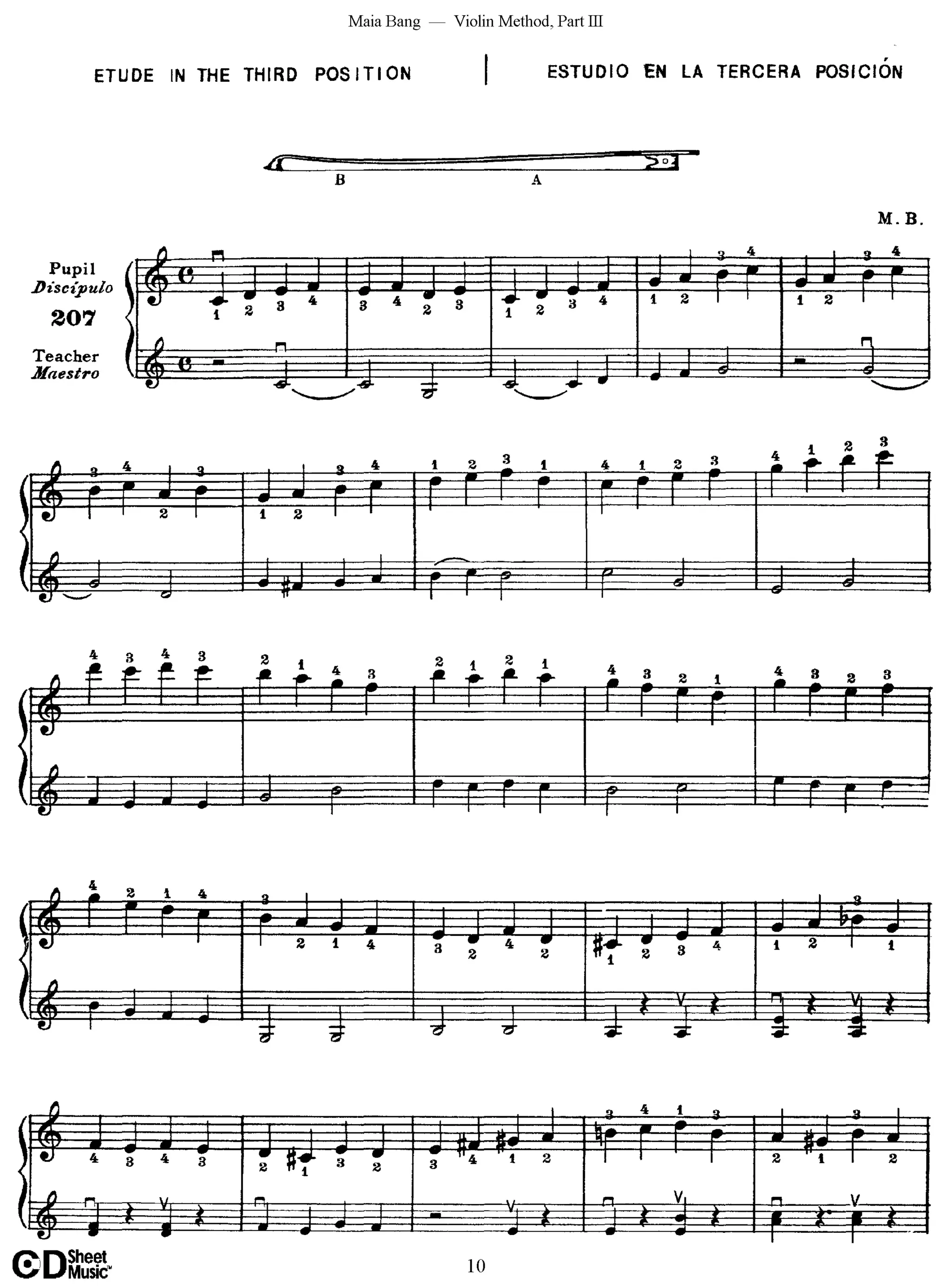 Método de Violino Maia Bang 3ª Posição