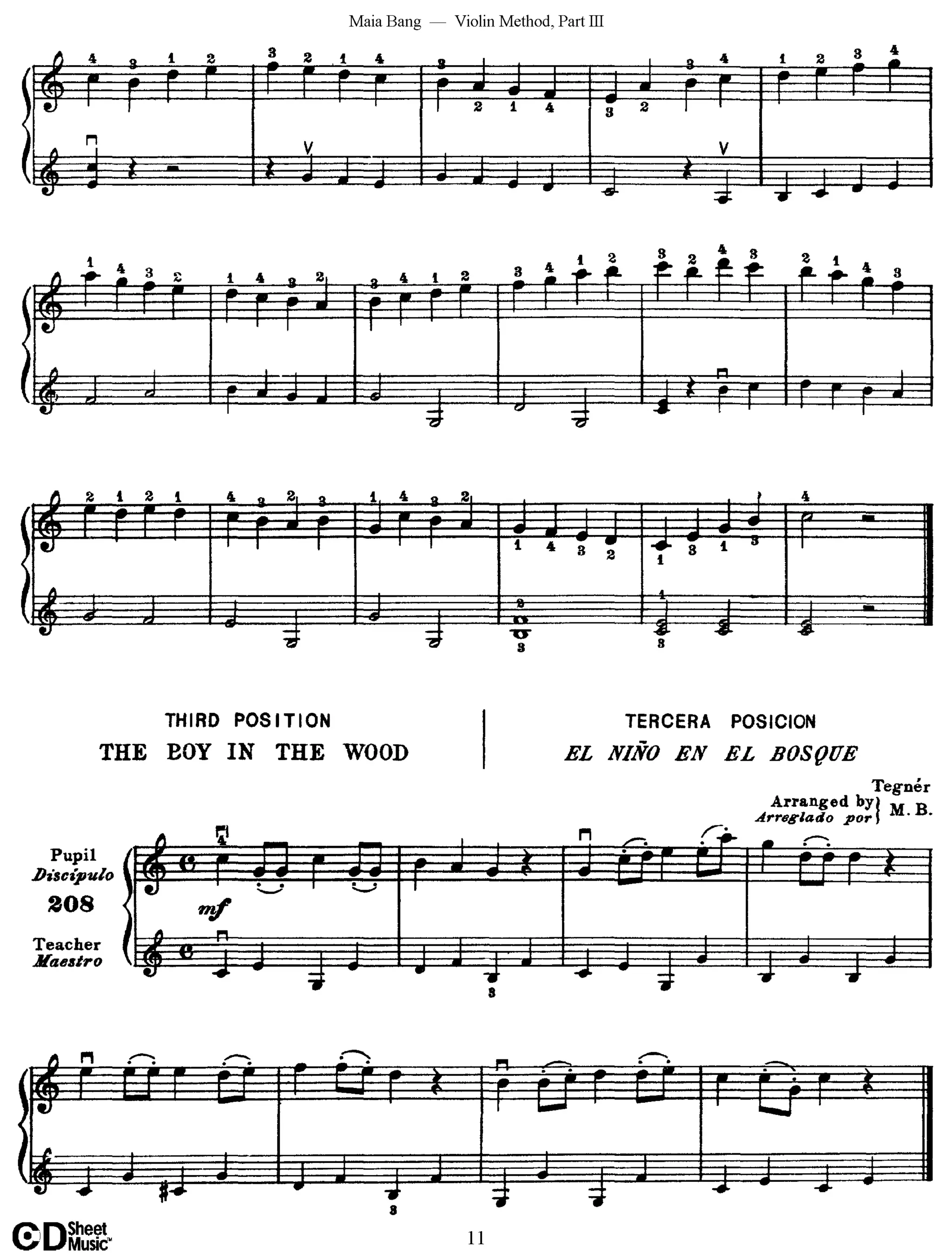 Método de Violino Maia Bang 3ª Posição