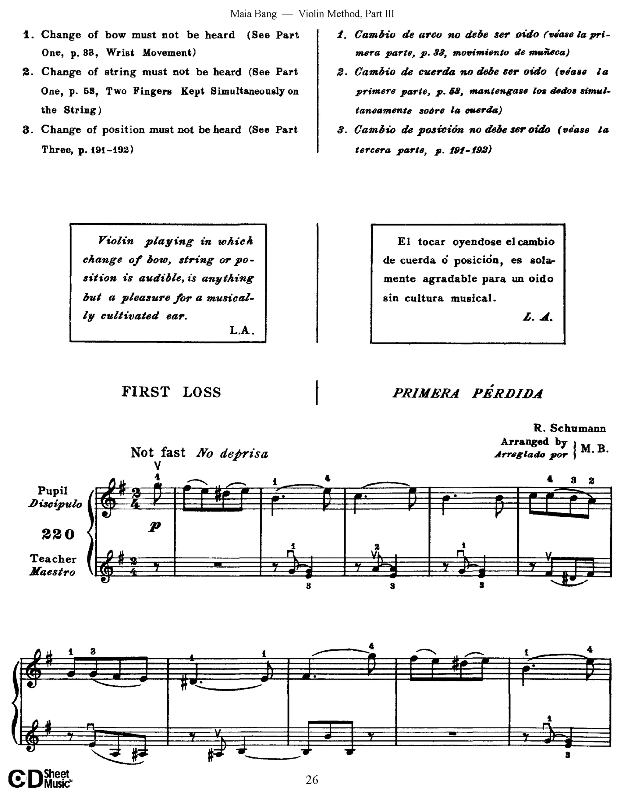 Método de Violino Maia Bang 3ª Posição