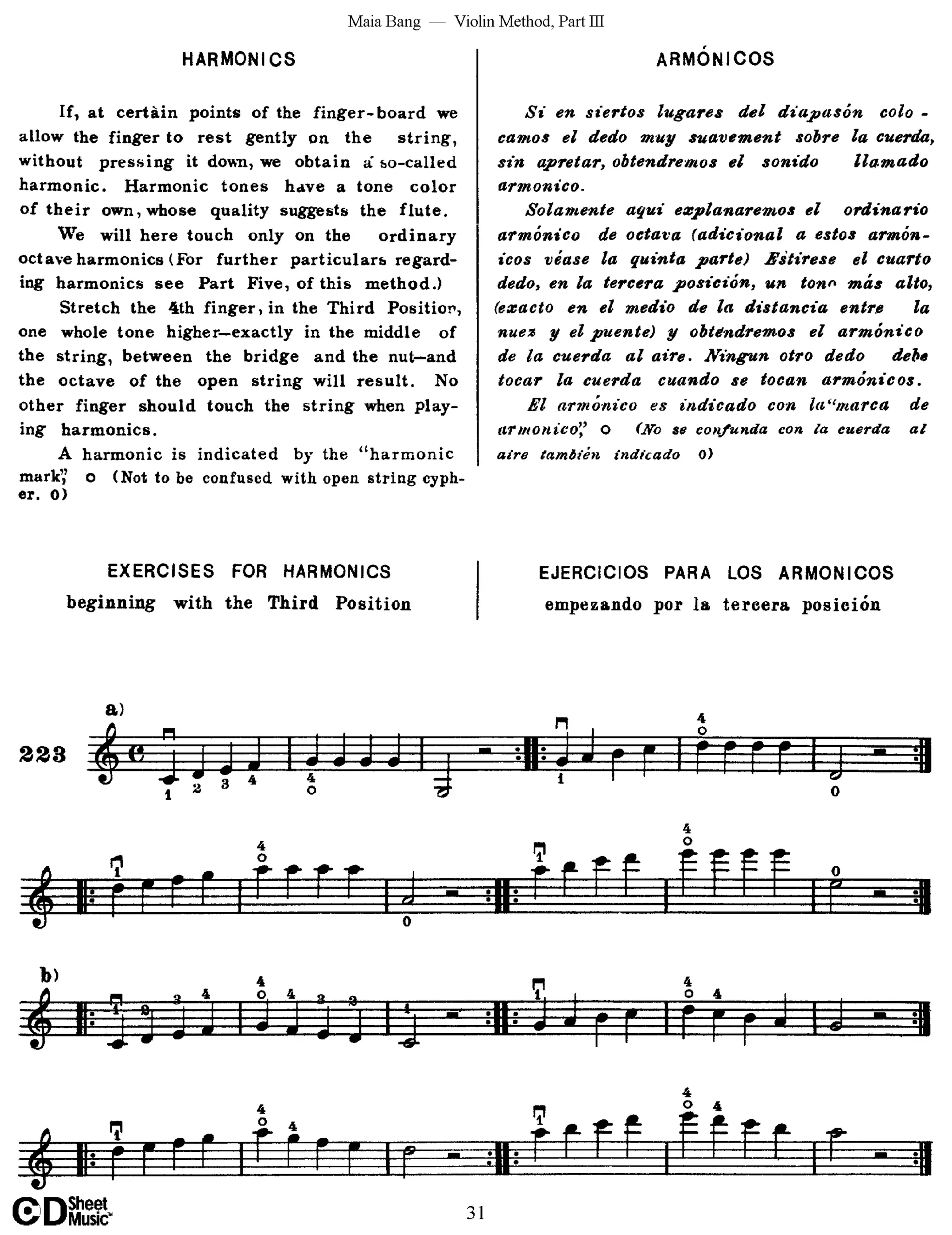 Método de Violino Maia Bang 3ª Posição