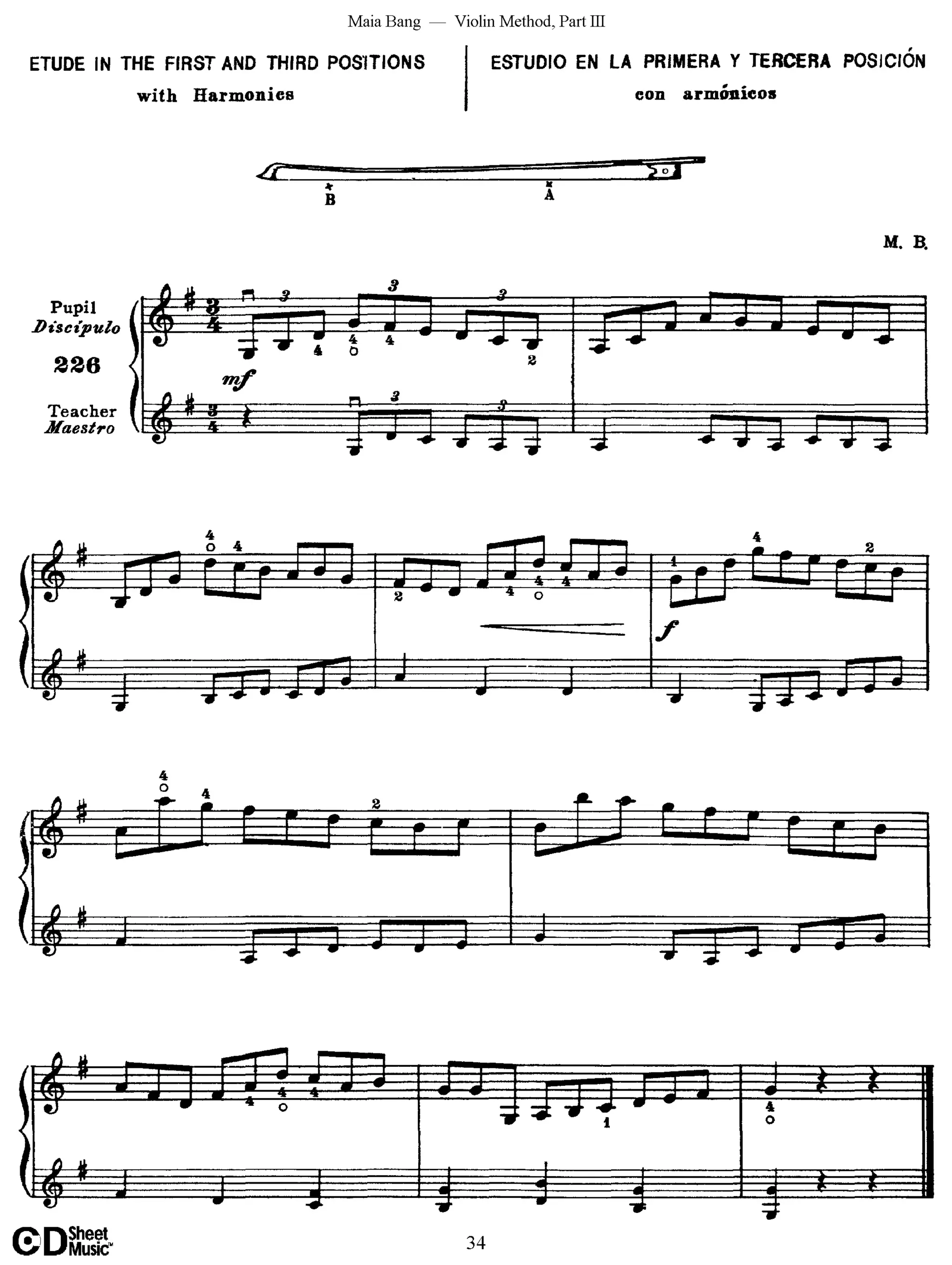Método de Violino Maia Bang 3ª Posição