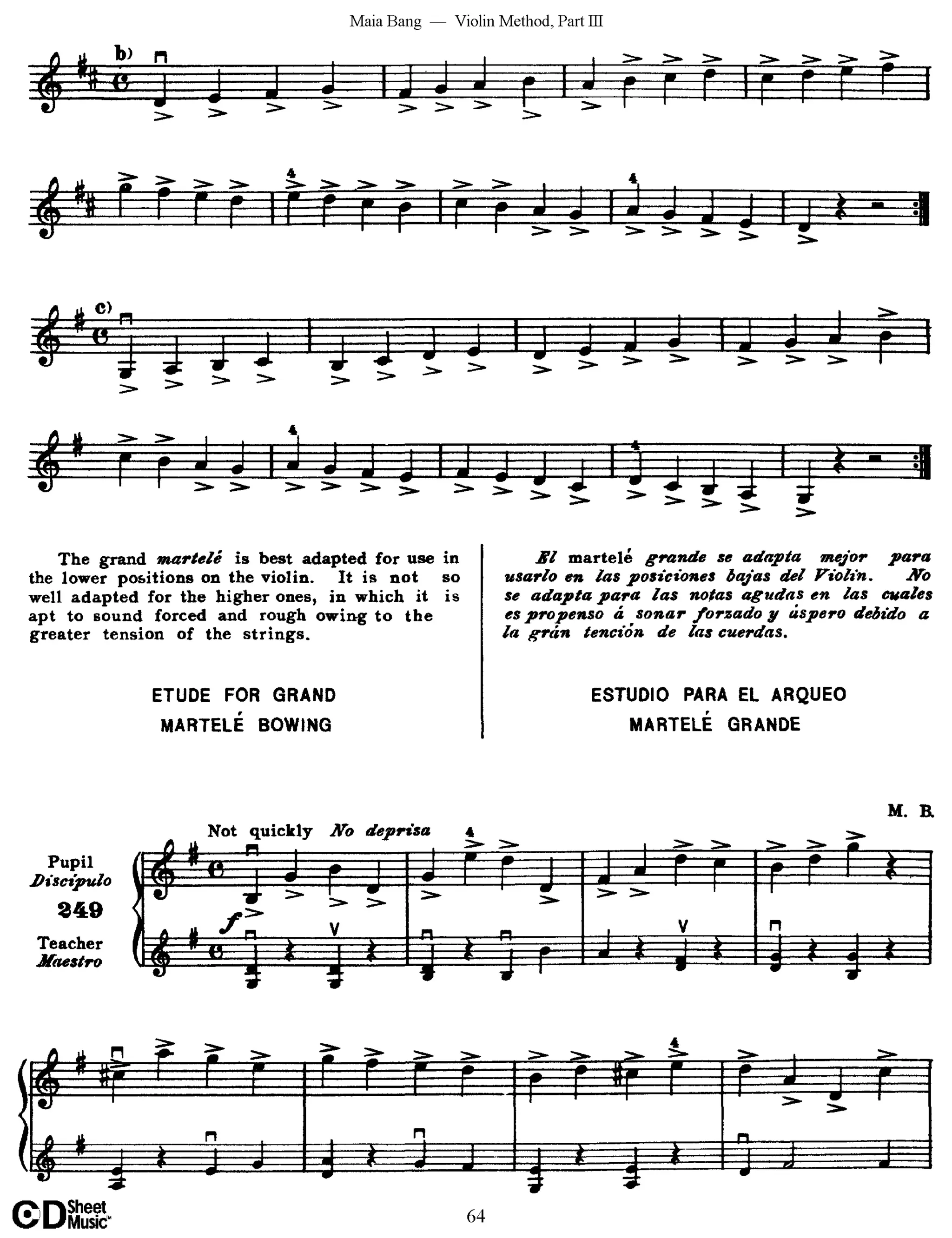 Método de Violino Maia Bang 3ª Posição