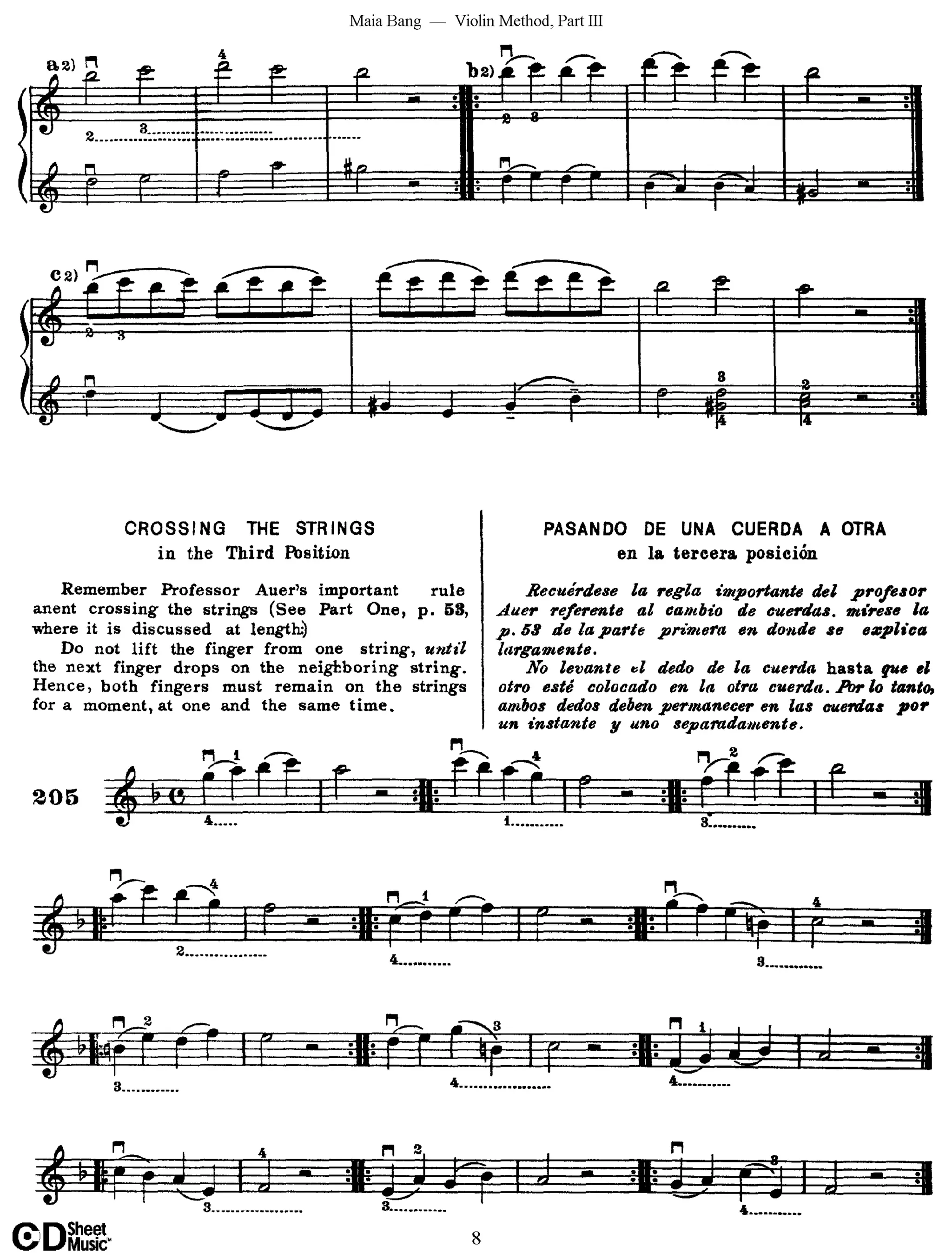 Método de Violino Maia Bang 3ª Posição