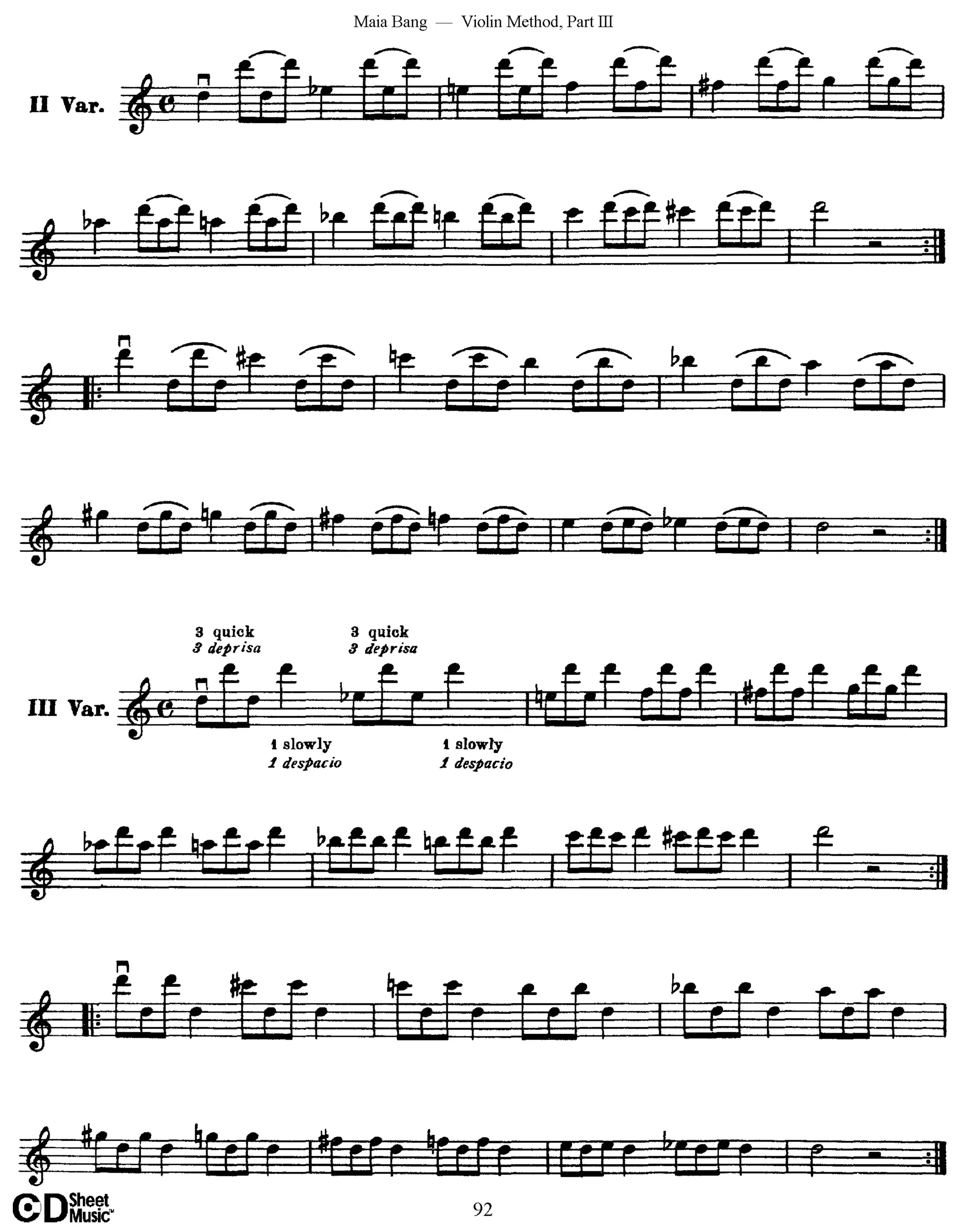 Método de Violino Maia Bang 3ª Posição